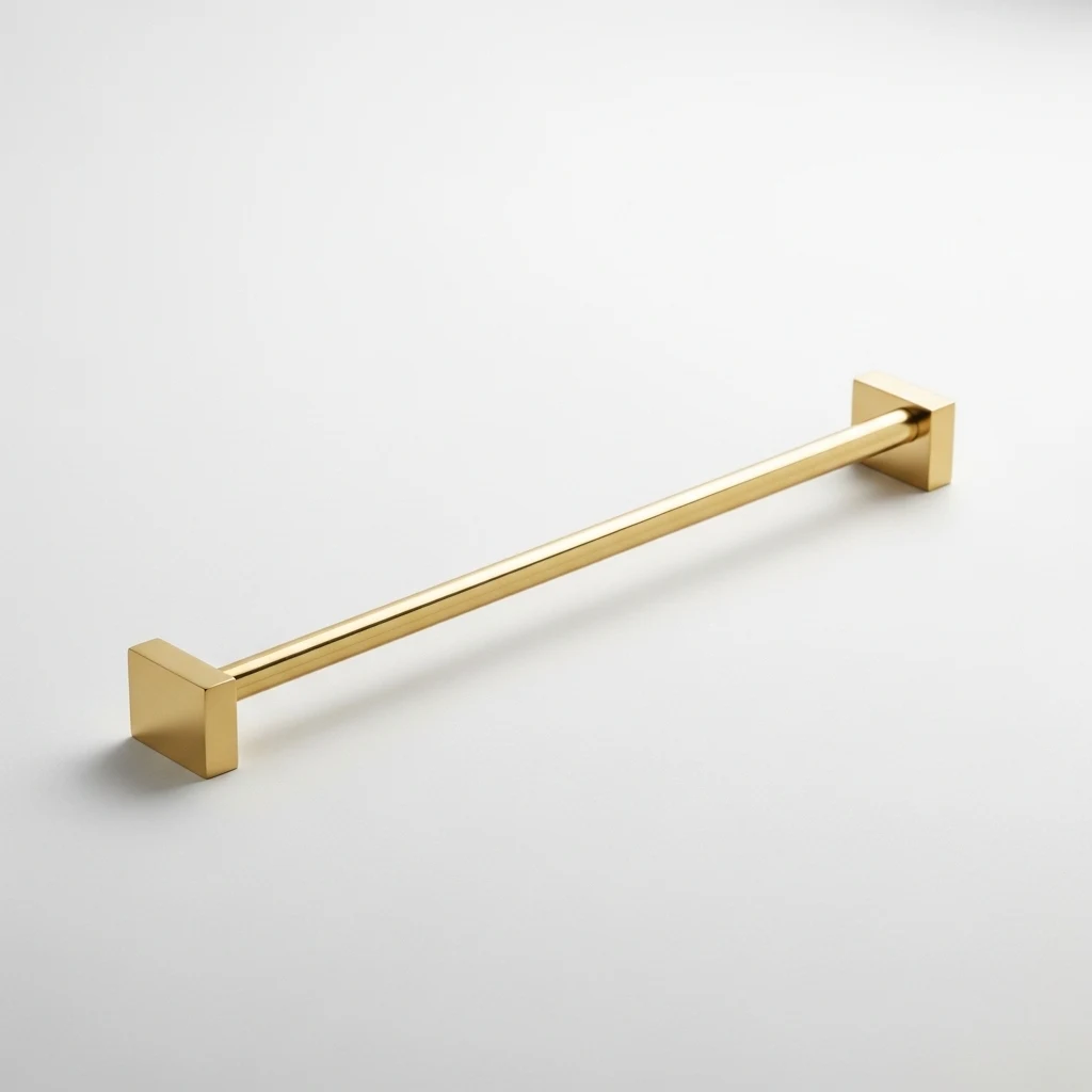 Aqua Brass Uno Towel Holder image 2