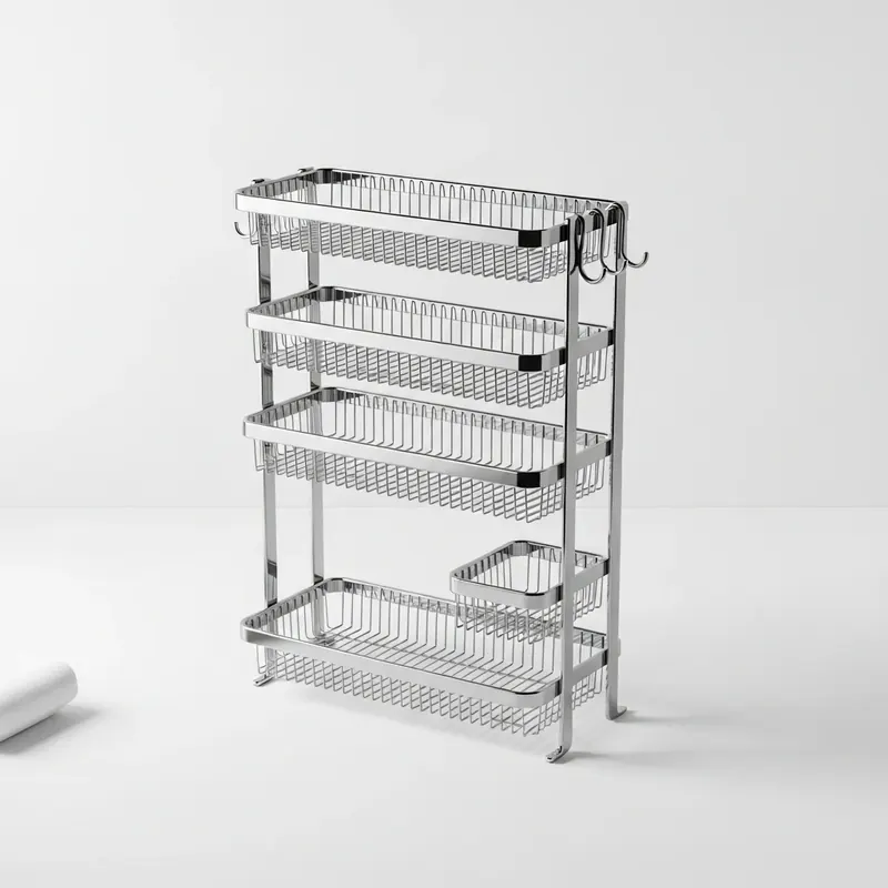Mdesign Metal Bathroom Storage Organizer