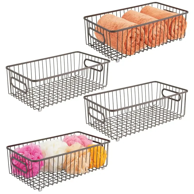 Mdesign Metal Bathroom Storage Organizer image 2