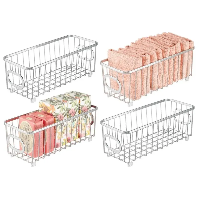 Mdesign Metal Bathroom Storage Organizer image 3